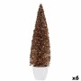 Sapin de Noël Krist+ 2402/15-2-3 Bronze Doré Plastique Sapin de Noël 10 x 38 x 10 cm (6 Unités)