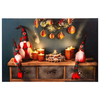 Décoration lumineuse Multicouleur Noël 60 x 1,8 x 40 cm