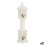 Décoration lumineuse Krist+ YF21-15 Blanc Rouge Vert Bois 17 x 80 x 17 cm 19 x 80 x 19 cm (2 Unités)