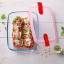Récipient de Conservation des Aliments Pyrex Blanc Transparent 1,1 L