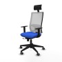 Office Chair with Headrest Piqueras y Crespo 1D066G1 Blue