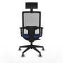 Office Chair with Headrest Piqueras y Crespo 1D066G1 Blue