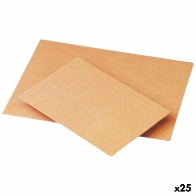 Materials for Handicrafts Faibo Brown Fibre 30 x 40 cm Board (25 Units)