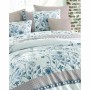 Parure de couette Bleu Lit king size 3 Pièces