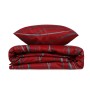 Parure de couette Rouge Lit king size 3 Pièces