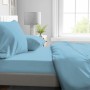 Fitted bottom sheet HOME LINGE PASSION Light Blue Single 90 x 190 + 30 cm