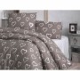 Parure de couette Marron Lit king size 3 Pièces