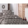 Parure de couette Marron Lit king size 3 Pièces
