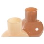 Vase Home ESPRIT Cream Terracotta Crystal 15 x 15 x 24 cm (2 Units)