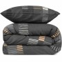 Parure de couette Anthracite Lit king size 3 Pièces