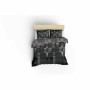 Parure de couette Anthracite Lit king size 3 Pièces