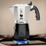 Italian Coffee Pot Bialetti Black Aluminium Thermoplastic 4 Cups
