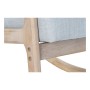 Rocking Chair DKD Home Decor Grey Natural Light grey Linen Rubber wood 66 x 88 x 78 cm