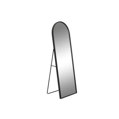 Free standing mirror Home ESPRIT Black Crystal Iron 50 x 4 x 150 cm