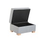 Repose-pied Home ESPRIT Gris clair Urbaine 70 X 50 X 40 CM