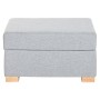 Repose-pied Home ESPRIT Gris clair Urbaine 70 X 50 X 40 CM