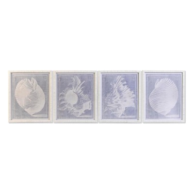 Painting DKD Home Decor Crystal Rattan 50 x 2 x 60 cm 50 x 60 x 2,5 cm Snail