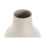 Vase Home ESPRIT White Golden Aluminium Modern 15 x 15 x 52 cm
