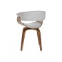 Chaise de Salle à Manger Home ESPRIT Marron Gris Polyester Noyer Polyuréthane 61 x 46 x 78 cm