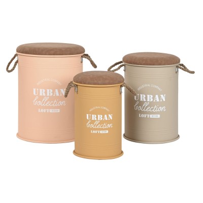 Set de basket Home ESPRIT Polyuréthane Métal