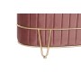 Bench DKD Home Decor 80 x 42 x 45 cm Grey Golden Metal Burgundy