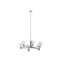 Suspension DKD Home Decor 83 x 83 x 128 cm Verre Noir Doré Métal 9 W
