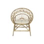 Garden sofa DKD Home Decor White Brown 75 x 50 x 90 cm 80 x 66 x 89 cm 84 x 70 x 90 cm