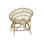 Chaise de jardin DKD Home Decor Blanc Marron 75 x 50 x 90 cm 80 x 66 x 89 cm 84 x 70 x 90 cm