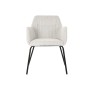 Chaise DKD Home Decor Beige Polyester Métal 59,5 x 60,5 x 78 cm