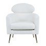 Armchair Home ESPRIT White Silver Metal 71 x 75 x 95 cm