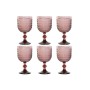 Set of cups Home ESPRIT Pink Crystal 325 ml (6 Units)