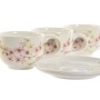 Piece Coffee Cup Set Home ESPRIT Yellow White Pink Lilac Metal Dolomite 180 ml