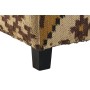 Footrest Home ESPRIT Beige Mustard 80 x 80 x 44 cm