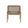 Armchair Home ESPRIT Brown Teak Synthetic fibre 65 X 62 X 72 CM
