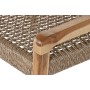 Armchair Home ESPRIT Brown Teak Synthetic fibre 65 X 62 X 72 CM