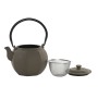 Teapot Home ESPRIT Black Beige Stainless steel Iron 780 ml (2 Units)