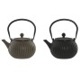 Teapot Home ESPRIT Black Beige Stainless steel Iron 1 L (2 Units)