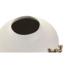Vase Home ESPRIT White Golden Aluminium Modern 19 x 19 x 18 cm