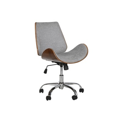 Office Chair Home ESPRIT Brown Grey Silver