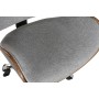 Chaise de Bureau Home ESPRIT Marron Gris Argenté