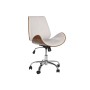 Chaise de Bureau Home ESPRIT Marron Beige Argenté