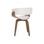 Dining Chair Home ESPRIT Brown Beige Polyester Walnut Polyurethane 61 x 46 x 78 cm