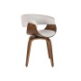 Dining Chair Home ESPRIT Brown Beige Polyester Walnut Polyurethane 61 x 46 x 78 cm