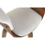 Dining Chair Home ESPRIT Brown Beige Polyester Walnut Polyurethane 61 x 46 x 78 cm