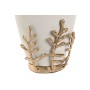 Vase Home ESPRIT White Golden Aluminium Modern 16 x 16 x 31 cm