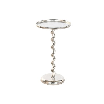 Table d'appoint Home ESPRIT Argenté 35 x 35 x 61 cm