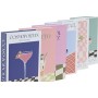 Decorative box Home ESPRIT Multicolour Cardboard (6 Units)