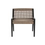 Siège Home ESPRIT Noir Teck Fibre synthétique 65 X 62 X 72 CM