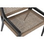 Siège Home ESPRIT Noir Teck Fibre synthétique 65 X 62 X 72 CM