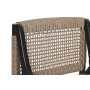 Siège Home ESPRIT Noir Teck Fibre synthétique 65 X 62 X 72 CM